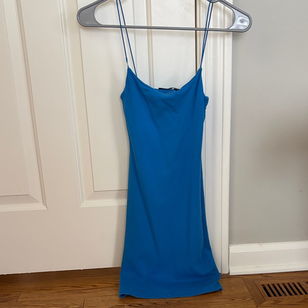 Zara Vibrant Blue Mini Dress